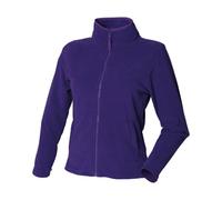 Henbury Ladies Womens Micro Fleece Jacket Plain Full Zip Up Outdoor Jumper