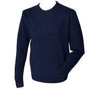 Henbury Lambswool Crew Neck Sweater : Color - Navy : Size - L