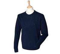 Henbury Lambswool Crew Neck Sweater : Color - Navy : Size - M