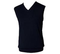 Henbury Lightweight Sleeveless V Neck Sweater : Color - Navy : Size - XL