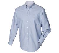 Henbury Long Sleeve Classic Oxford Shirt : Color - Blue : Size - L