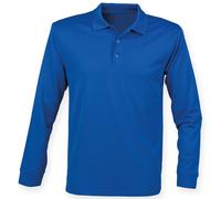 Henbury Long sleeve Coolplus® polo shirt H478 - Unisex, Oeko-Tex