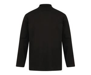 Henbury Long Sleeve Roll Neck Top H020 - Long Smooth Office T Shirt