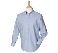 Henbury Long Sleeved Classic Oxford Shirt H510 - Unisex Plain And Formal Wear