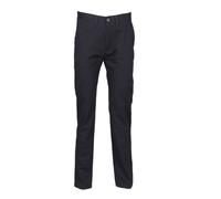 Henbury Men's 65 35 Flat Fronted Chino Trousers in Navy | Size: 34R Henbury Navy 34R