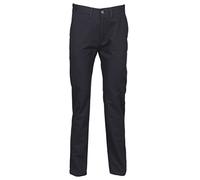 Henbury Men's 65/35 Flat Fronted Chino Trousers Navy 34/L