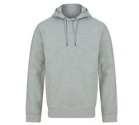 Henbury Men's Brushed Back Fleece Hooded Pullover Sweatshirt in Grey | Size: 4XL Henbury Grey 4XL