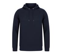 Henbury Men's Brushed Back Fleece Hooded Sweatshirt with Drawcord in Navy | Size: 4XL Henbury Navy 4XL