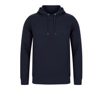 Henbury Men's Brushed Back Fleece Hooded Sweatshirt with Drawcord in Navy | Size: Medium Henbury Navy M
