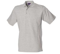 Henbury Mens Classic Plain Polo Shirt With Stand Up Collar S RW617