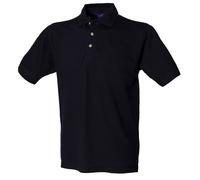 Henbury Mens Classic Plain Polo Shirt With Stand Up Collar S RW617
