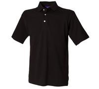 Henbury Mens Classic Plain Polo Shirt With Stand Up Collar S RW617