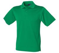 Henbury Mens Coolplus® Pique Polo Shirt (2XL) (Kelly Green)