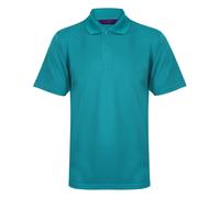 Henbury Men's Coolplus Pique Polo Shirt – Bright Jade – 2XL