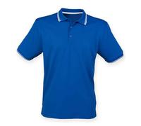 Henbury Mens CoolPlus Tipped Polo Shirt PC5901