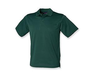 Henbury Mens Coolplus Wicking Pique Polo Shirt