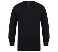 Cotton Acrylic Crew Neck Sweatshirt Henbury Navy M