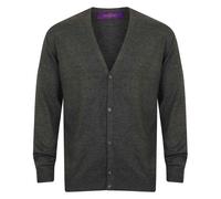 Henbury Mens Cotton Acrylic V Neck Cardigan / N/A N/A PC5876