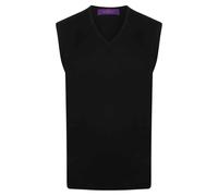 Henbury Mens Cotton Acrylic V Neck Sleeveless Sweatshirt / N/A N/A PC6031