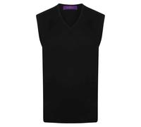 Henbury Mens Cotton Acrylic V Neck Sleeveless Sweatshirt PC6031