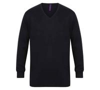 Henbury Mens Cotton Acrylic V Neck Sweatshirt PC5898