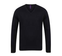 Henbury Mens Cotton Acrylic V Neck Sweatshirt PC5898