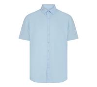 Cotton Feel CoolPlus Short-Sleeved Shirt Henbury Blue S