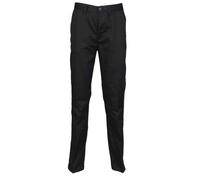 Henbury Men's Flat Fronted Trousers in Black | Size: 30L Henbury Black 30L