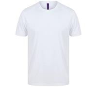 Henbury Mens HiCool Performance T-Shirt (4XL) (White)