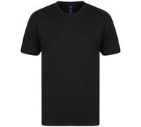 Henbury Men's HiCool Performance T-Shirt in Black | Size: 3XL Henbury Black 3XL