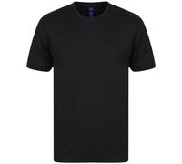 Henbury Men's HiCool Performance T-Shirt in Black | Size: Small Henbury Black S