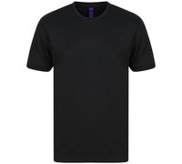Henbury Men's HiCool Performance T-Shirt in Black | Size: XL Henbury Black XL