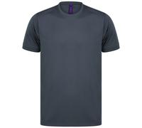 Henbury Men's HiCool Performance T-Shirt in Charcoal | Size: Large Henbury Charcoal L