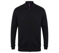 Henbury Men's Knitted Bomber Jacket in Navy | Size: 2XS Henbury Navy 2XS