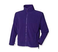 Henbury Mens Micro Fleece Jacket Purple L