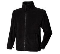 Henbury Mens Microfleece Anti-Pill Jacket (L) (Black)