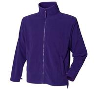 Henbury Mens Microfleece Anti-Pill Jacket (M) (Purple)