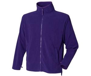 Henbury Mens Microfleece Anti-Pill Jacket (XXL) (Purple)