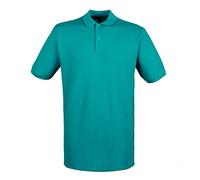 Henbury Mens Modern Fit Cotton Pique Polo Shirt (3XL) (Bright Jade)