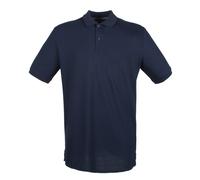 Modern Fit Cotton Pique Polo Shirt Henbury Navy M