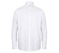 Henbury Men's Modern Long Sleeve Classic Fit Oxford Shirt in White | Size: Small Henbury White S