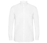 Henbury Men's Modern Long Sleeve Oxford Shirt in White | Size: Medium Henbury White M