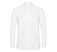 Henbury Men's Modern Long Sleeved Oxford Shirt in White | Size: Small Henbury White S