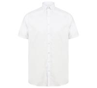 Henbury Mens Modern Short Sleeve Slim Fit Oxford Shirt PC3830