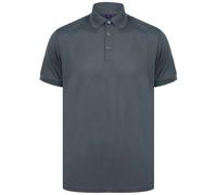 Henbury Men's Piqu Polo Shirt in Charcoal | Size: Medium Henbury Charcoal M