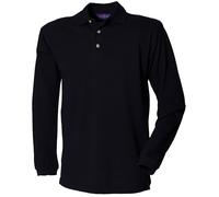 Henbury Mens Pique Long-Sleeved Polo Shirt PC5892