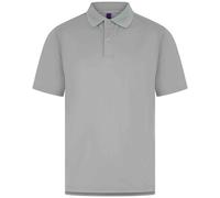 Henbury Men's Pique Polo Shirt in Silver | Size: Medium Henbury Silver M