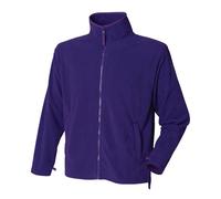 Plain Fleece Jacket Henbury Purple XXL