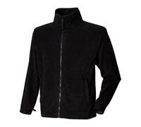 Plain Fleece Jacket Henbury Black XL