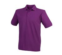 Henbury Men's Polycotton Heavy Polo Shirt in Magenta | Size: XL Henbury Magenta XL